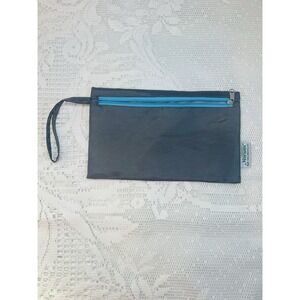 Norwex Travel Bag  8.5x5.5"  Two Zippers Charcoal Gray. New!